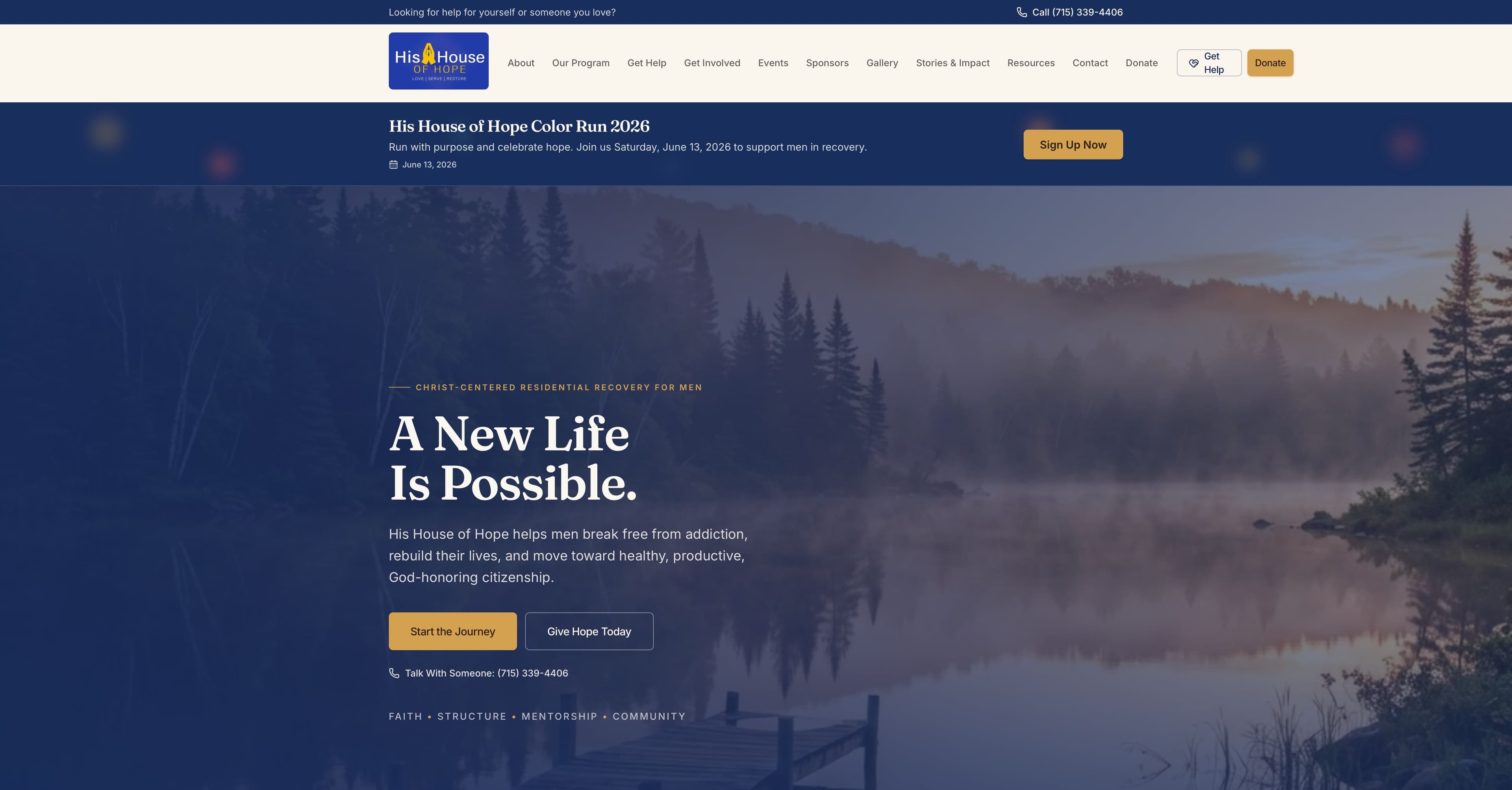 His House of Hope website by Tech Turtle