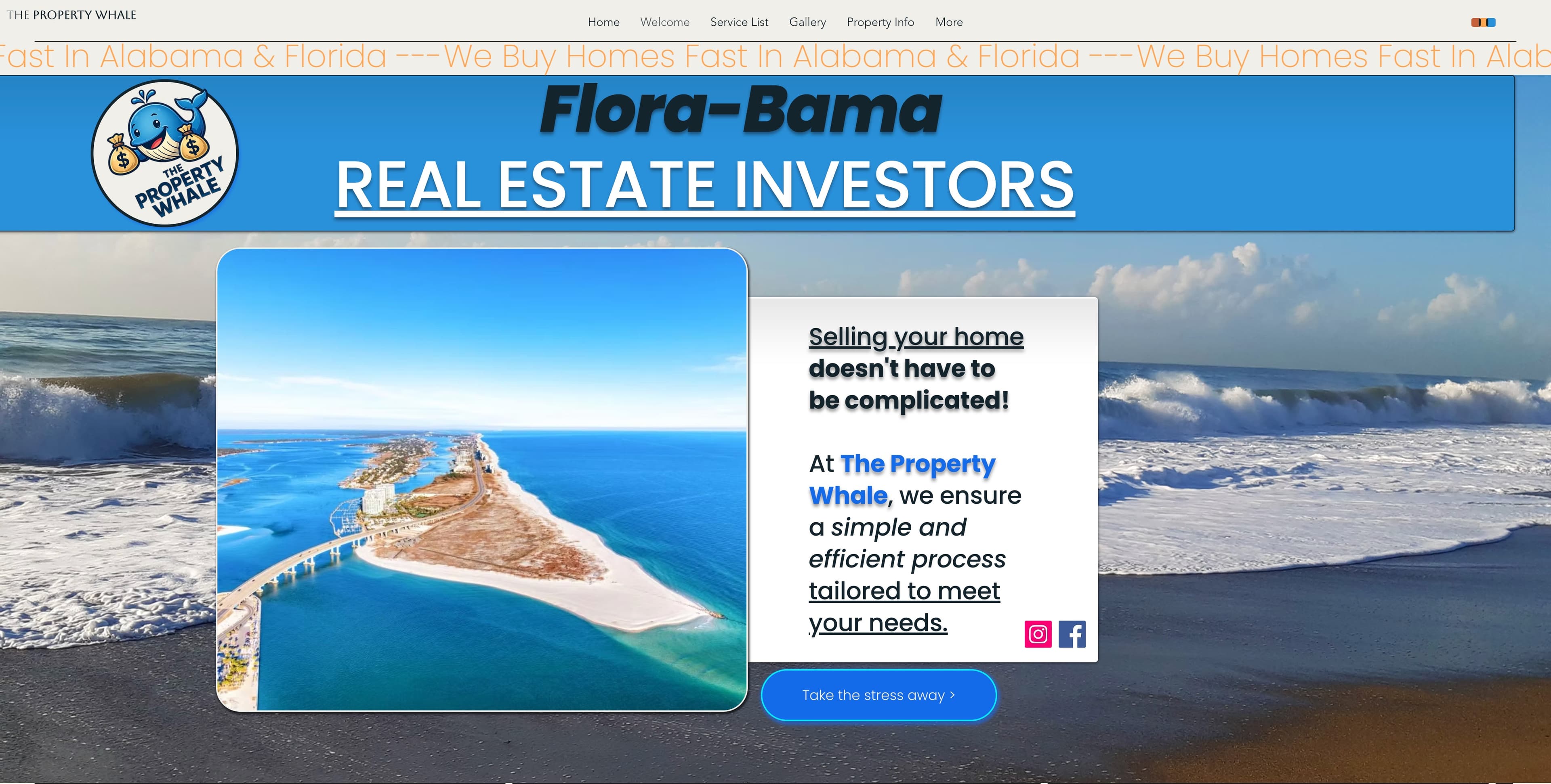 The Property Whale website before, on its old platform